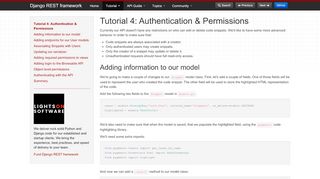 
                            1. 4 - Authentication and permissions - Django REST framework