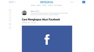 
                            7. √ 4 Cara Menghapus Akun Facebook Permanen [2019] - Berakal.com