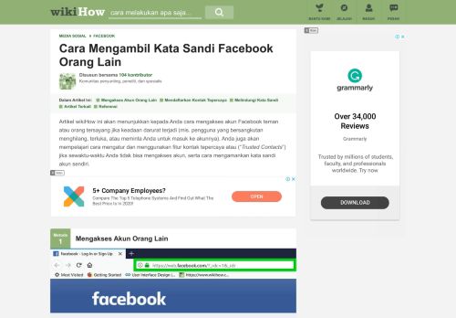 
                            1. 4 Cara untuk Mengambil Kata Sandi Facebook Orang Lain - wikiHow