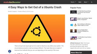 
                            12. 4 Easy Ways to Get Out of a Ubuntu Crash - Make Tech Easier