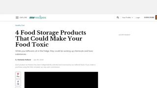 
                            9. 4 Food Storage Products That Could Make Your Food Toxic | MyRecipes