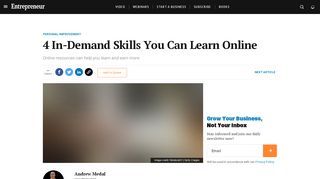 
                            6. 4 In-Demand Skills You Can Learn Online - Entrepreneur