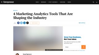 
                            10. 4 Marketing Analytics Tools That Are Shaping the Industry