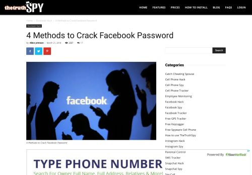 
                            1. 4 Methods to Crack Facebook Password - TheTruthSpy