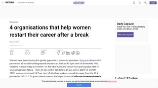 
                            4. 4 organisations that help women restart their career after a break