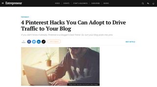 
                            11. 4 Pinterest Hacks You Can Adopt to Drive Traffic to Your Blog