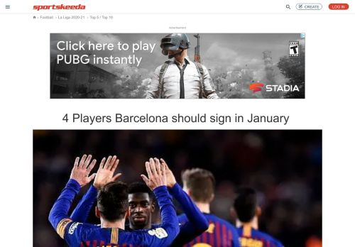 
                            13. 4 Players Barcelona should sign in January - Sportskeeda