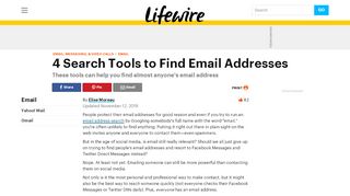 
                            12. 4 Powerful Email Address Search Tools to Find People - Lifewire