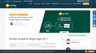 
                            3. 4 raisons de connecter votre Single Sign-On à Qualifio | Qualifio