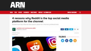 
                            10. 4 reasons why Reddit is the top social media platform for the channel ...