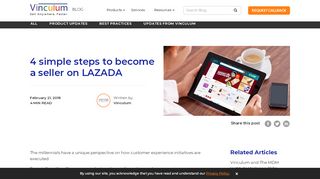 
                            11. 4 simple steps to become a seller on LAZADA - Vinculum Group