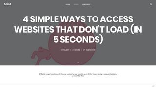 
                            11. 4 Simple Ways to Access Websites that Don't Load (in 5 Seconds) - Saint
