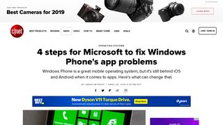 
                            4. 4 steps for Microsoft to fix Windows Phone's app problems - CNET