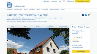 
                            7. 4 Sterne-Ferien Landhaus 13 Pers. + in Ahorntal - Familie Füßmann