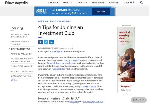 
                            13. 4 Tips for Joining an Investment Club - Investopedia