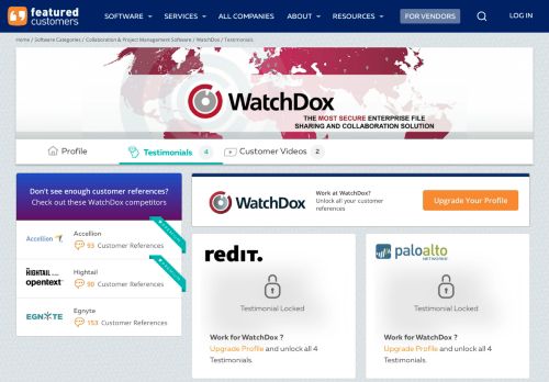 
                            10. 4 WatchDox Customer Testimonials & Customer References ...