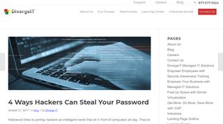 
                            7. 4 Ways Hackers Can Steal Your Password - Diverge IT