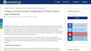 
                            11. 4 Ways to Access Router Configuration if Forgot Admin Login ...
