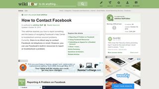 
                            11. 4 Ways to Contact Facebook - wikiHow