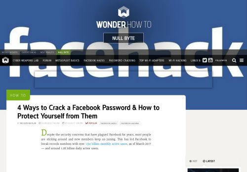 
                            1. 4 Ways to Crack a Facebook Password & How to Protect Yourself from ...