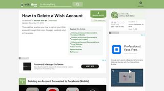 
                            10. 4 Ways to Delete a Wish Account - wikiHow