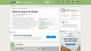 
                            8. 4 Ways to Log In to Gmail - wikiHow