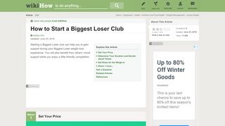 
                            7. 4 Ways to Start a Biggest Loser Club - wikiHow