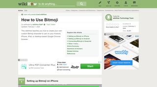 
                            4. 4 Ways to Use Bitmoji - wikiHow