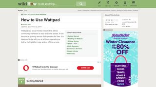 
                            1. 4 Ways to Use Wattpad - wikiHow