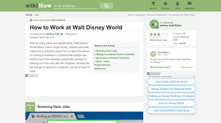 
                            11. 4 Ways to Work at Walt Disney World - wikiHow