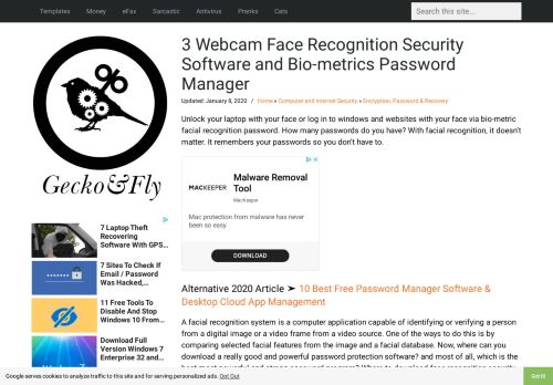 
                            2. 4 Webcam Face Recognition Security Software and Bio ...