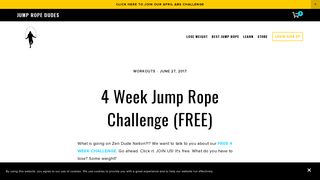 
                            2. 4 Week Jump Rope Challenge (FREE) — Jump Rope Dudes