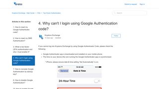 
                            10. 4. Why can't I login using Google Authentication code? – Kryptono ...