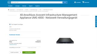 
                            13. 40-Anschluss Avocent Infrastructure Management Appliance UMG 4000