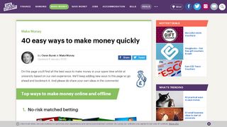 
                            5. 40 easy ways to make money quickly - Save the Student