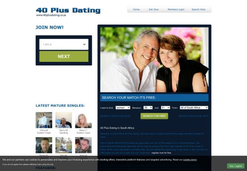 
                            9. 40 Plus Dating South Africa - Find Forty Plus South African Dates Today