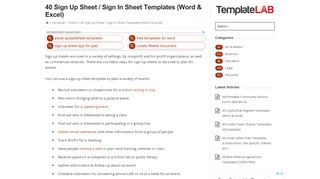 
                            11. 40 Sign Up Sheet / Sign In Sheet Templates (Word & Excel)