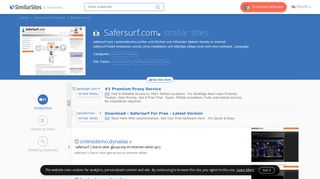 
                            12. 40 Similar Sites Like Safersurf.com - SimilarSites.com