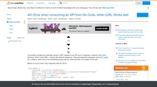 
                            10. 401 Error when consuming an API from Go Code, while cURL Works ...