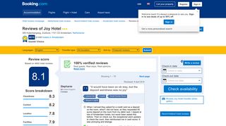 
                            6. 4012 Verified Hotel Reviews of Joy Hotel | Booking.com