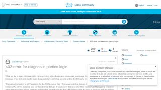 
                            13. 403 error for diagnostic portico login - Cisco Community