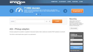 
                            10. 403 - Přístup odepřen| Endora.cz