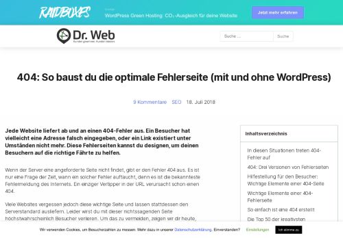 
                            12. 404: Die Top 50 der kreativsten Fehlerseiten im Weltennetz ... - Dr. Web