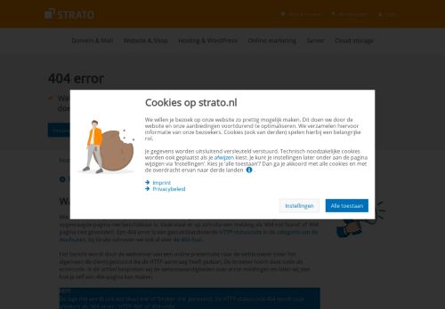 
                            7. 404 error: wat houdt deze HTTP-error in? | STRATO