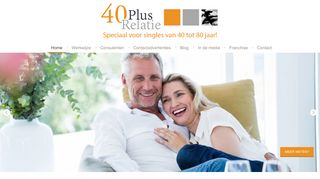 
                            2. 40PlusRelatie: Het grootste relatiebureau voor singles van 40 tot 80 jaar.