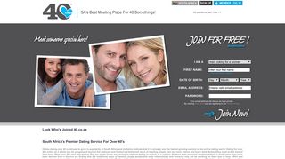 
                            7. 40s Dating Site For Dating Over 40 and 40 Plus Dating in South Africa
