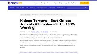 
                            10. 41 Best Kickass Torrents Alternatives 2019 (100% Working)