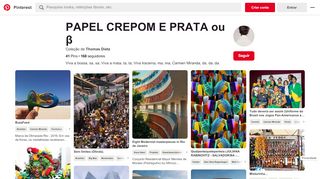 
                            12. 41 melhores imagens de PAPEL CREPOM E PRATA ou β | Rio de ...