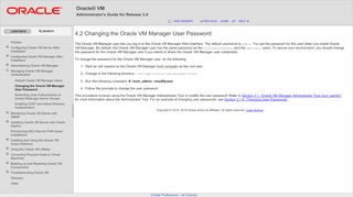 
                            5. 4.2 Changing the Oracle VM Manager User Password - Oracle Docs