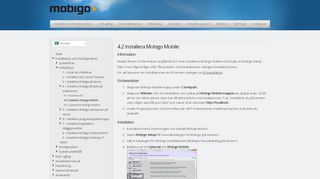 
                            2. 4.2 Installera Mobigo Mobile « Mobigo – Help